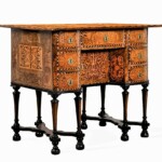 Bureau 8 pieds Mazarin 17eme